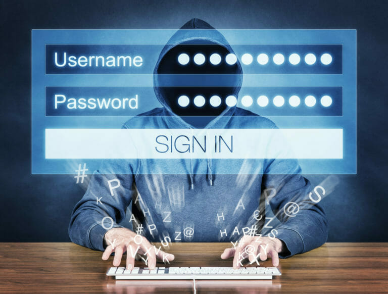 パスワードをあらゆる手段で盗み出すハッカーのイメージ